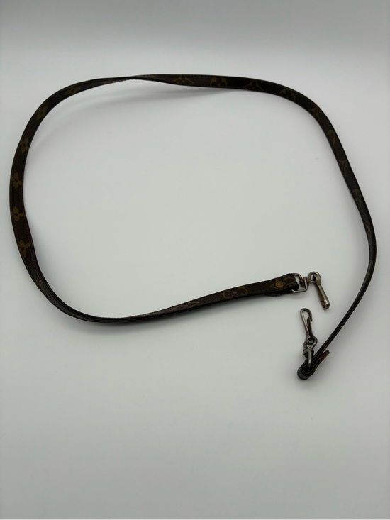 Louis Vuitton Accessories - Louis Vuitton Monogram Slim Leather crossbody Strap - Brown with Gold